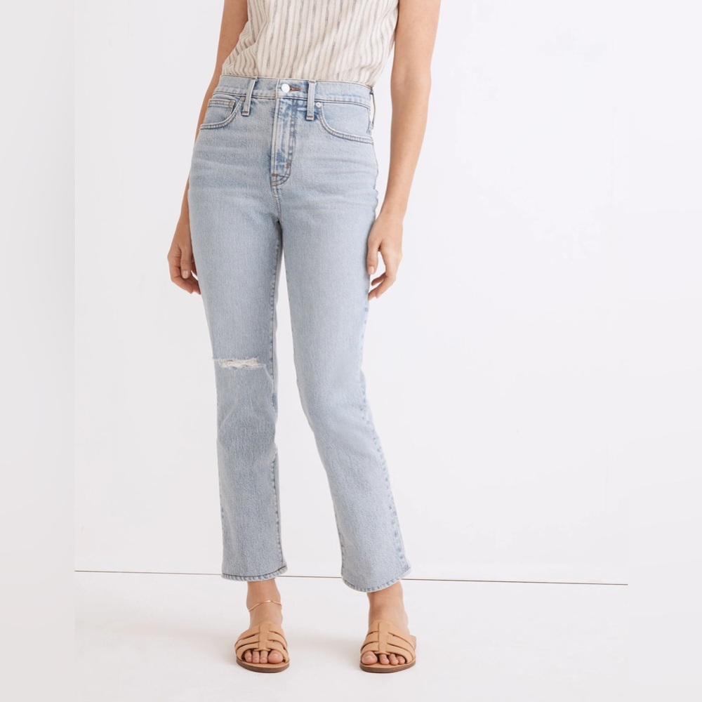 Madewell The Perfect Vintage Crop Jean in Sudbury Wash NF086 Size 26